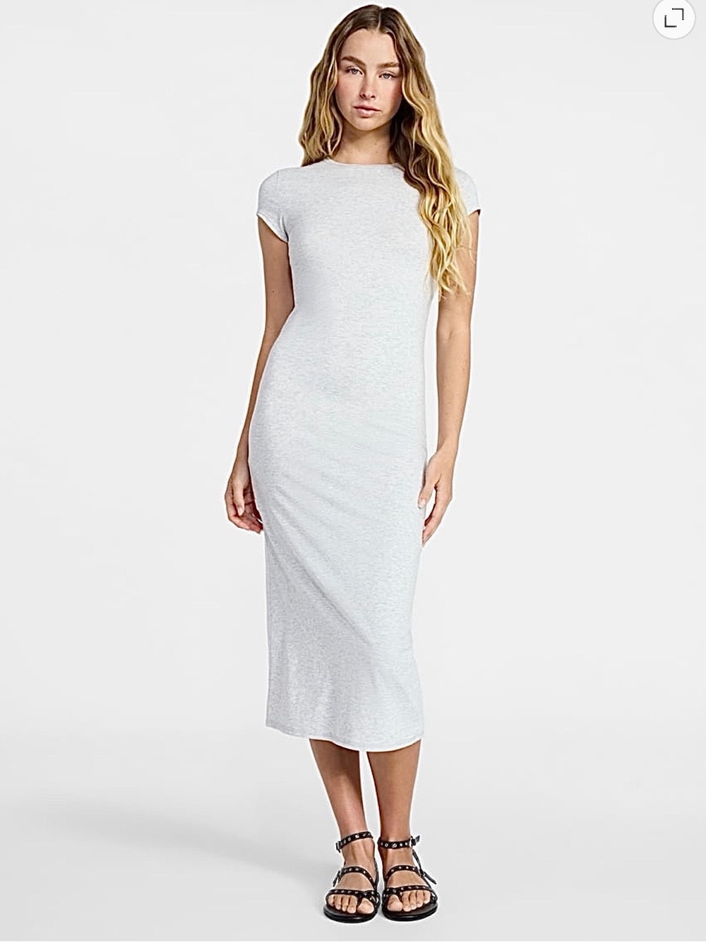 No Boundaries Midi Dress with Cap Sleeves